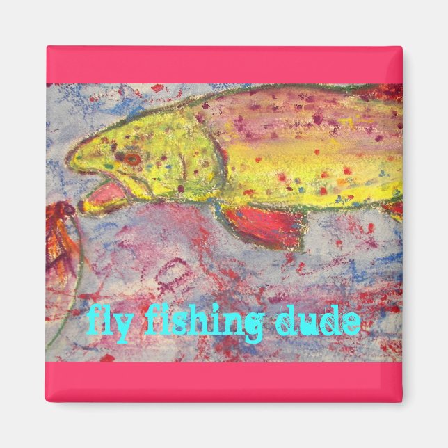 Íman arco-íris perseguindo mosca (Frente)