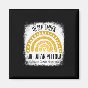 Íman Arco-Íris setembro Vestimos Cancer Amarelo