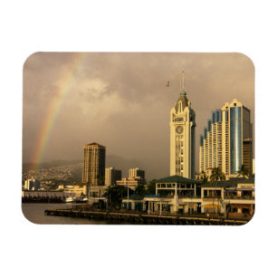 Íman Arco-íris sobre Honolulu, Havaí, EUA 2