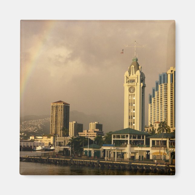 Íman Arco-íris sobre Honolulu, Havaí, EUA 2 (Frente)