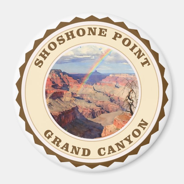 Íman Arco-íris sobre o Ponto Shoshone, Grand Canyon (Frente)