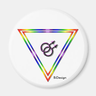 Íman Arco-íris Triângulo Masculino/Masculino