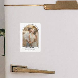 Íman Arco Moderno com Foto Salve a Data