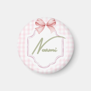 Íman Arco personalizado da Naomi Baby Girl & Gingham