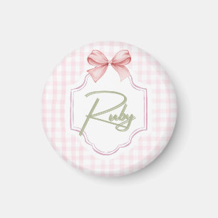 Íman Arco Personalizado de Enfermeira Ruby Baby Girl &G
