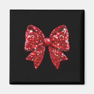 Íman Arco Red Coquette Disco Ball Natal Wome