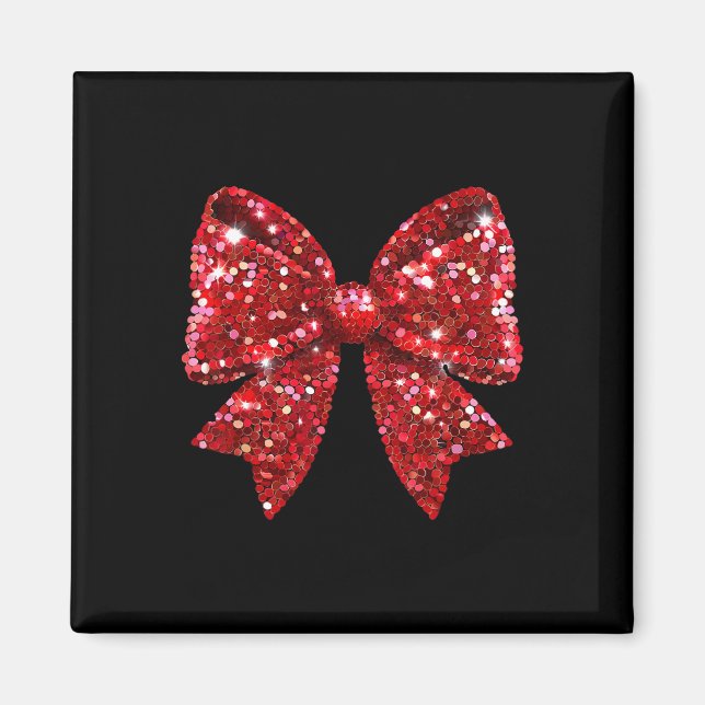 Íman Arco Red Coquette Disco Ball Natal Wome (Frente)