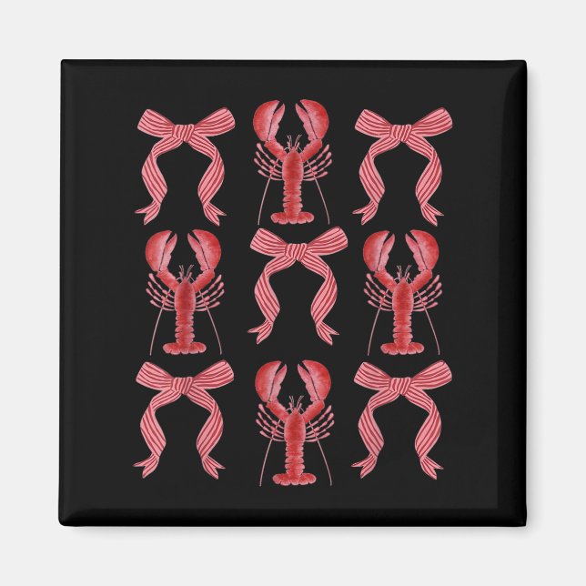 Íman Arco rosa Crawfish Crawfish Y2k Clean Girl Aes (Frente)