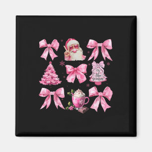 Íman Arco Rosa De Natal Vintage Papais noeis Rosa Cla