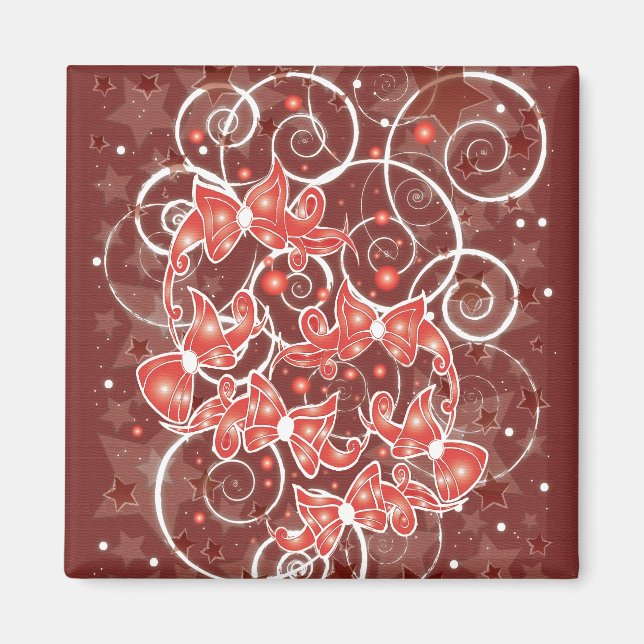 Íman Arcos e estrelas de Natal elegantes e bonitos (Frente)