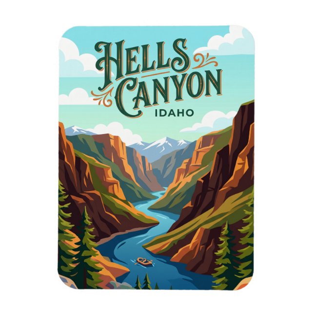 Íman Área de Recreação Nacional Hells Canyon EUA (Vertical)