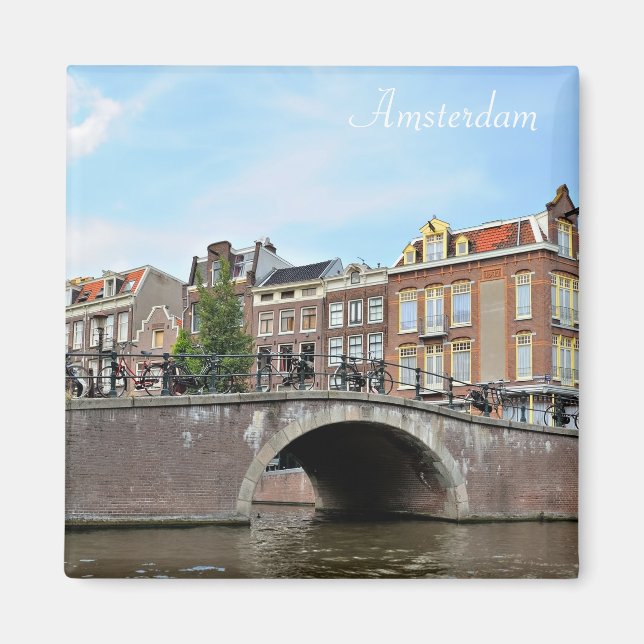 Íman área histórica de Amsterdã, Holanda (Frente)