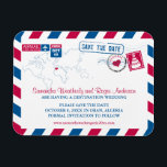Íman Argélia Airmail Weding Date sz 3x4<br><div class="desc">Este ímã flexível 3"x4" tem um design de correio aéreo para a ARGÉLIA. Se você precisar de um local diferente criado, envie um e-mail para paula@labellarue.com e tentaremos colocar um novo em 24 horas (durante a semana de trabalho)." Se você quiser que o ímã flexível maior me entre em contato...</div>