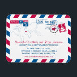 Íman Argélia Airmail Weding Date sz 3x4<br><div class="desc">Este ímã flexível 3"x4" tem um design de correio aéreo para a ARGÉLIA. Se você precisar de um local diferente criado, envie um e-mail para paula@labellarue.com e tentaremos colocar um novo em 24 horas (durante a semana de trabalho)." Se você quiser que o ímã flexível maior me entre em contato...</div>