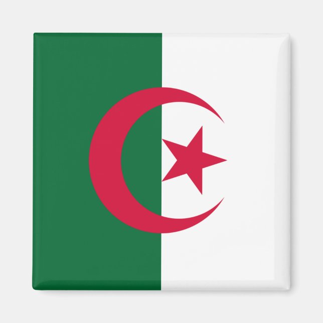 Íman Argélia Flag Magnet (Frente)