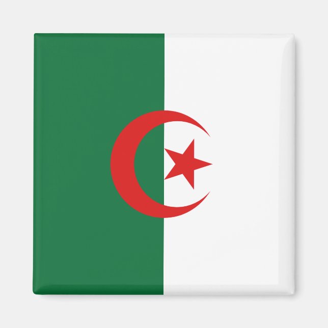 Íman Argélia Flag Magnet (Frente)