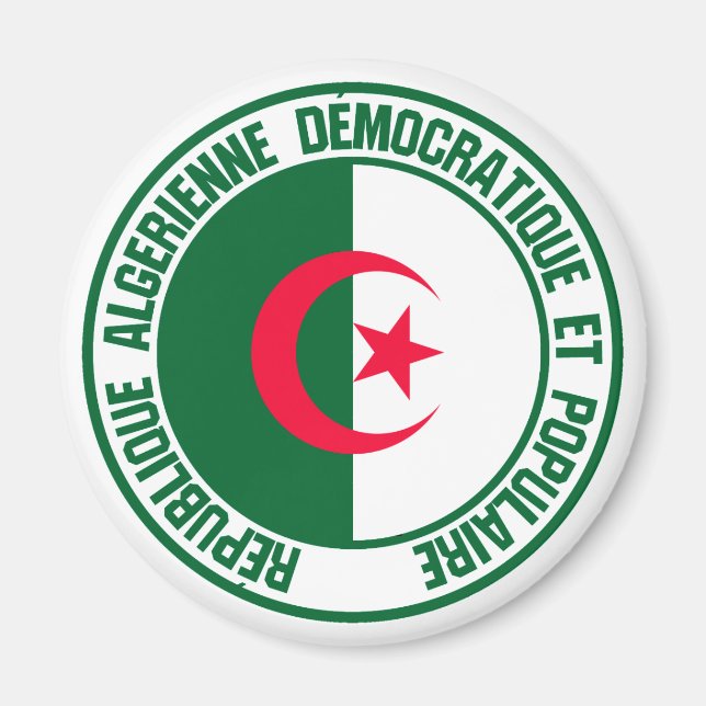 Íman Argélia Round Emblem (Frente)