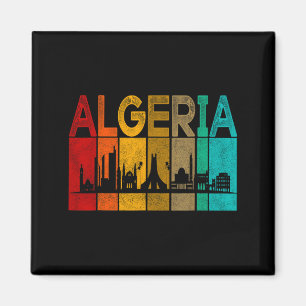 Íman Argélia Vintage I Love Argélia Mapa Argélia Futebo