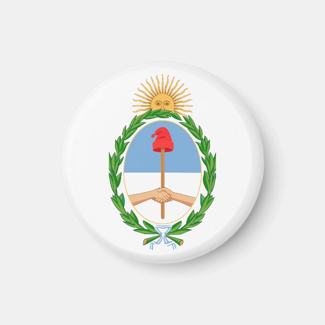 Íman Argentina country coat arms symbol emblem flag (Frente)