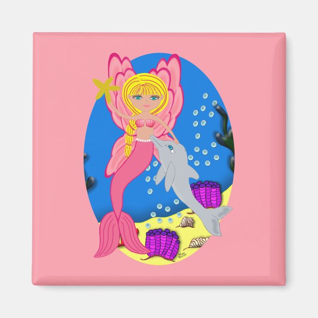 Íman Ariel, a Merfaery Rosa e o Magnet da Praça dos Gol (Frente)