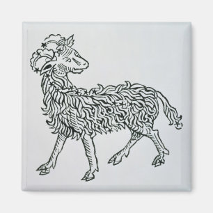Íman Aries (a ram) uma ilustração 'do Poeticon