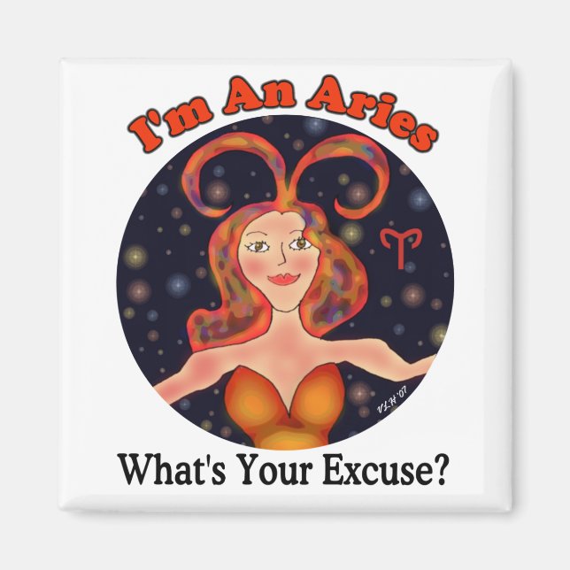 Íman Aries Com Licença Magnet (Frente)