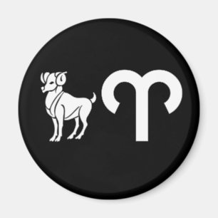Íman Aries com símbolo