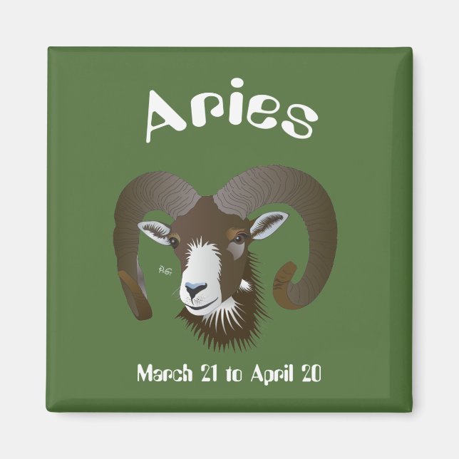 Íman Aries de 21 de março a 20 de abril (Frente)