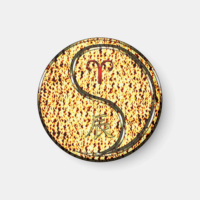 Íman Aries e Dragão de Fogo (Frente)