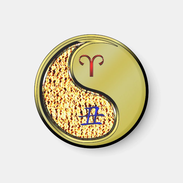 Íman Aries e Ox de metal (Frente)