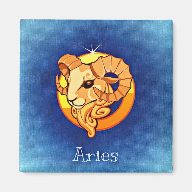 Íman aries imã zodíaco (Frente)