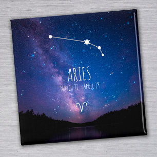 Íman Aries   Magnet de constelação Zodiaca Personaliz