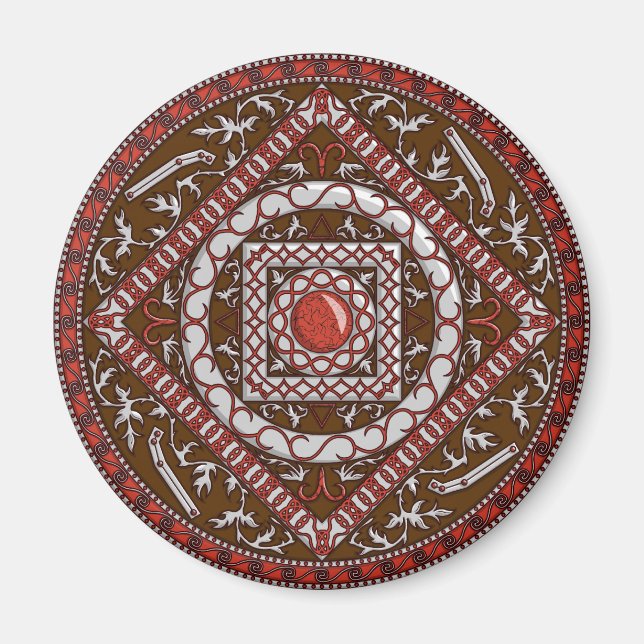Íman Aries Mandala Magnet (Frente)