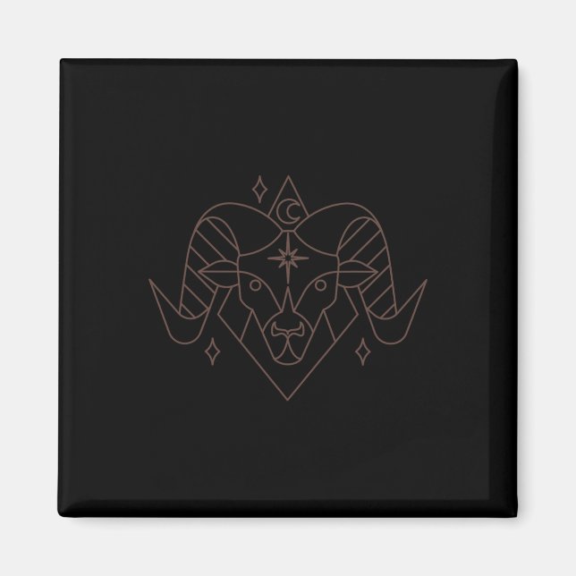Íman Aries Natal Astrologia do Horoscópio Zodiac (Frente)