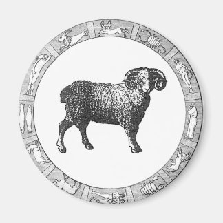 Íman Aries num Anel Zodiac