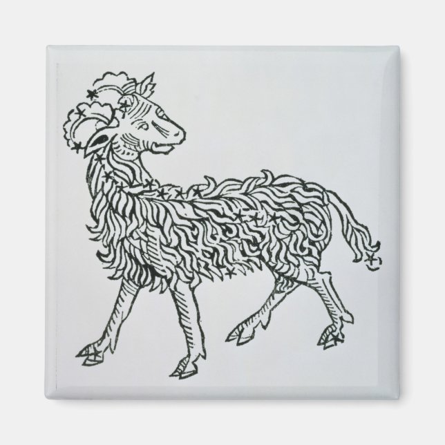 Íman Aries (o Ram) uma ilustração do 'Poeticon' (Frente)