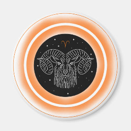 Íman Aries Symbol – Minimal Astrology Emblem