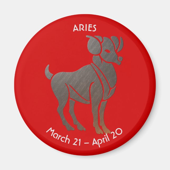 Íman Aries Zodiac (Frente)