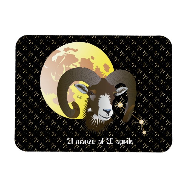 Íman Ariete 21 marzo al 20 íris - Magneta Premium Flexi (Horizontal)