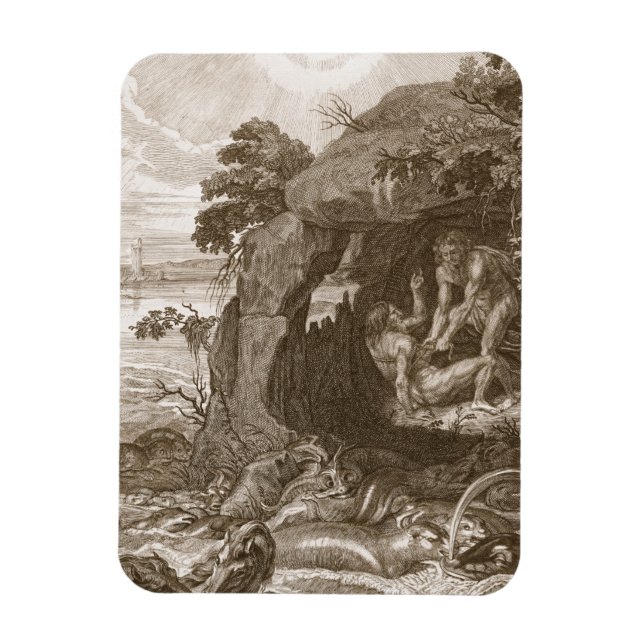 Íman Aristeus Compels Proteus para Revelar seus Óragos, (Vertical)