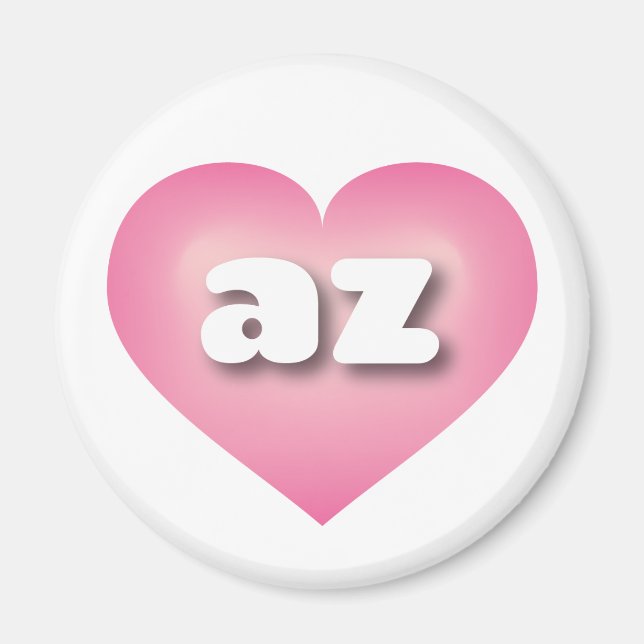 Íman Arizona cor-de-rosa - Eu amo az (Frente)