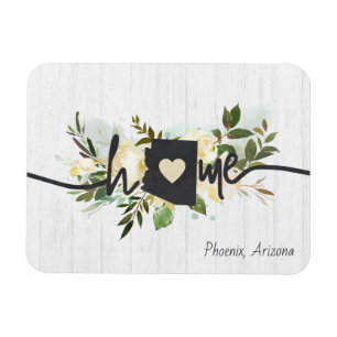 Íman Arizona Estado Personalizado Sua Cidade Natal Rúst