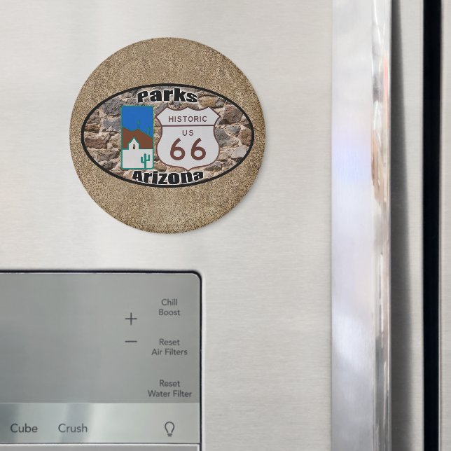 Íman Arizona Histórica do Rota 66 dos EUA (In Situ (Fridge))