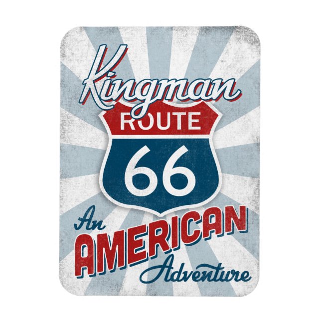 Íman Arizona Kingman Route 66 Vintage America (Vertical)