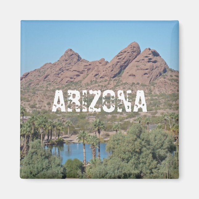 Íman Arizona Papago Park Phoenix Southwest Paisagem (Frente)