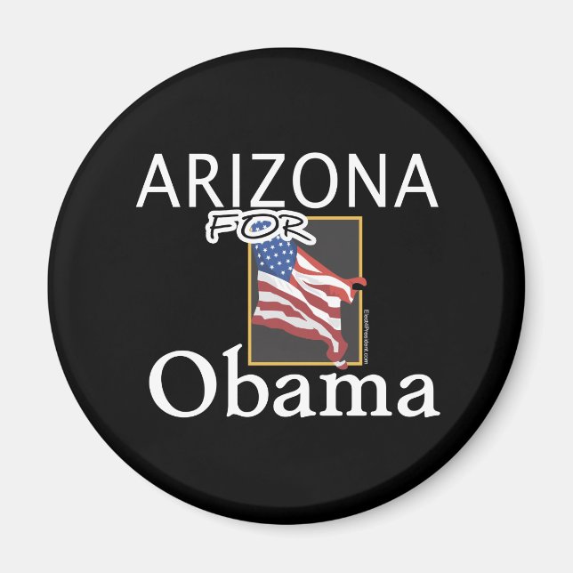 Íman Arizona para Obama Magnet (Frente)