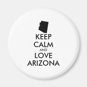 Íman Arizona personalizável MANTER CALM e AMOR