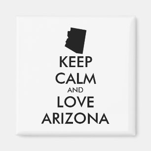Íman Arizona personalizável MANTER CALM e AMOR