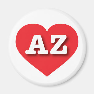 Íman Arizona Red Heart - Eu amo AZ