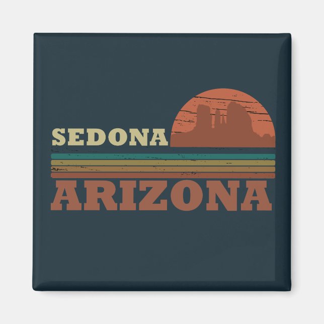 Íman Arizona Sedona vintage sunset az retro (Frente)